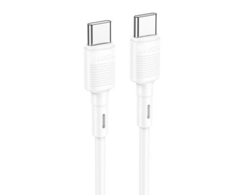 Кабель HOCO X83 Type-C to Type-C Victory 60W charging data cable White