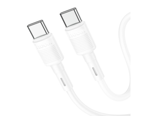 Кабель HOCO X83 Type-C to Type-C Victory 60W charging data cable White