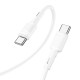 Кабель HOCO X83 Type-C to Type-C Victory 60W charging data cable White