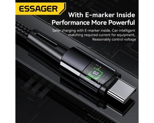 Кабель Essager Sunset C-C 240W Data cable 1m grey (EXCTT3-CG0G-P)