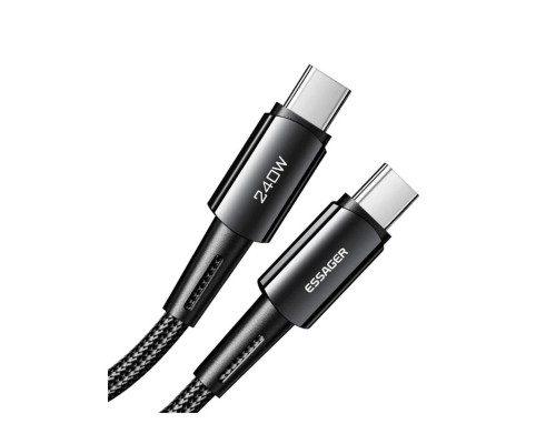 Кабель Essager Sunset C-C 240W Data cable 1m grey (EXCTT3-CG0G-P)
