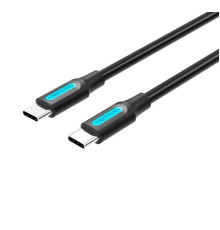 Кабель Vention USB 2.0 C Male to Male Cable 1.5M Black PVC Type (COSBG)