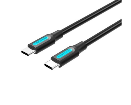 Кабель Vention USB 2.0 C Male to Male Cable 1.5M Black PVC Type (COSBG)