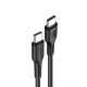 Кабель Usams US-SJ459 U43 Type-C TO Type-C 100W PDFast Charging & Data Cable 1.2m black