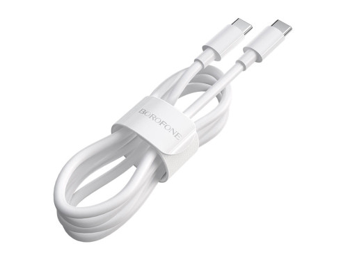 Кабель BOROFONE BX44 Type-C to Type-C High-energy charging data cable 100W 2m White