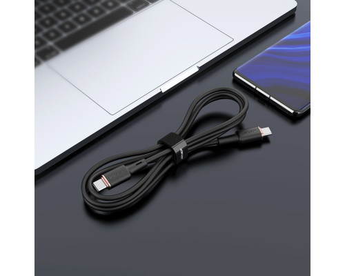 Кабель ACEFAST C2-03 Type-C to Type-C 3A, 60W, 1.2m, silicone, zinc connectors, Black