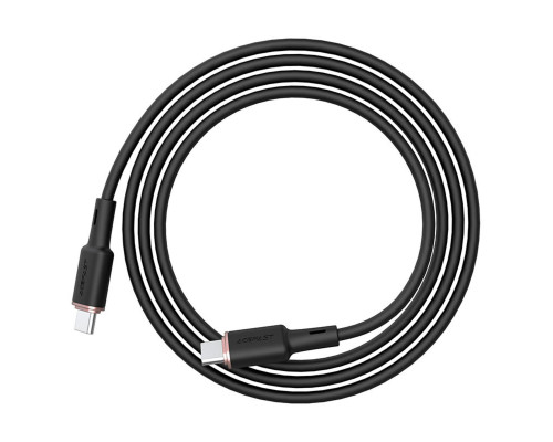 Кабель ACEFAST C2-03 Type-C to Type-C 3A, 60W, 1.2m, silicone, zinc connectors, Black