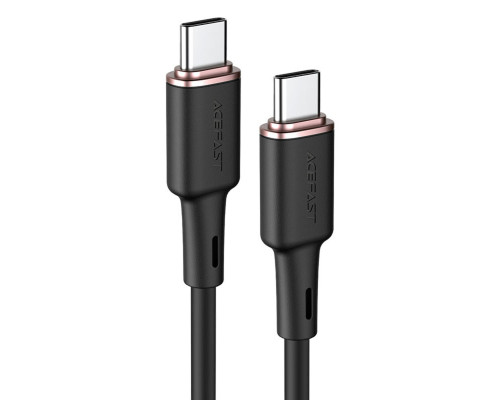 Кабель ACEFAST C2-03 Type-C to Type-C 3A, 60W, 1.2m, silicone, zinc connectors, Black