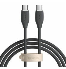 Кабель Baseus Jelly Liquid Silica Gel Fast Charging Data Cable Type-C to Type-C 100W 1.2m Black