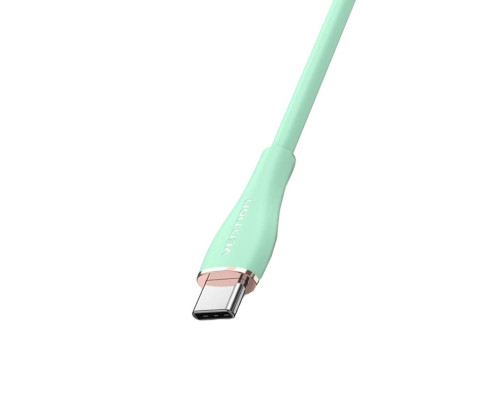 Кабель Vention USB 2.0 C Male to C Male 5A Cable 1.5M Light Green Silicone Type (TAWGG)