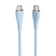 Кабель Vention USB 2.0 C Male to C Male 5A Cable 1.5M Light Blue Silicone Type (TAWSG)
