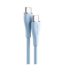 Кабель Vention USB 2.0 C Male to C Male 5A Cable 1.5M Light Blue Silicone Type (TAWSG)