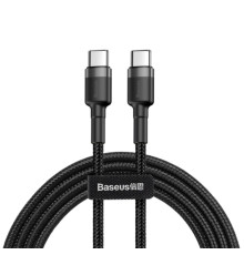 Кабель Baseus Cafule PD2.0 60W flash charging USB cableType-C-Type-C (20V 3A)2M Gray+Black