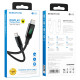 Кабель BOROFONE BU32 Type-C to Type-C 5A, 100W, 1.2m, nylon, aluminum connectors, digital display, Black