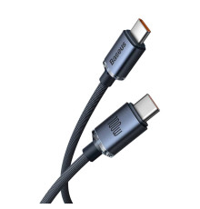 Кабель Baseus Crystal Shine Series Fast Charging Data Cable Type-C to Type-C 100W 1.2m Black
