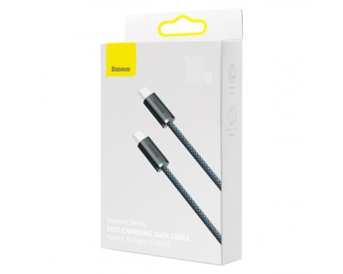 Кабель Baseus Dynamic Series Fast Charging Data Cable Type-C to Type-C 100W 1m Slate Gray