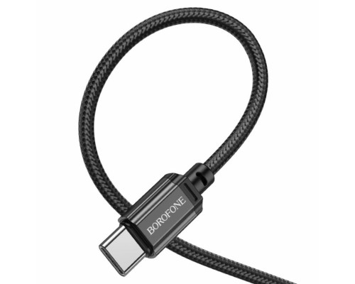 Кабель BOROFONE BX87 Sharp 60W charging data cable for Type-C to Type-C Black