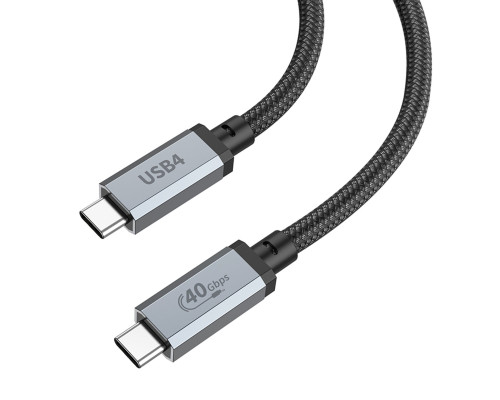 Кабель HOCO US05 USB4 100W HD high speed data cable(L=2M) Black