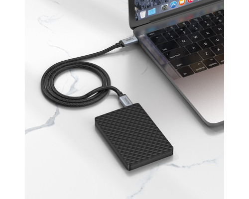 Кабель HOCO US05 USB4 100W HD high speed data cable(L=2M) Black