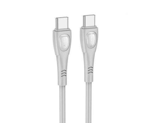 Кабель BOROFONE BX98 Type-C to Type-C Superior 60W charging data cable Gray