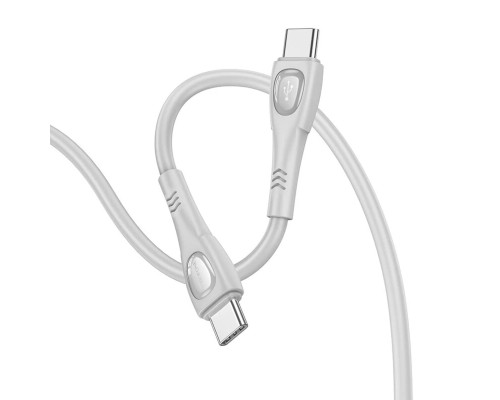 Кабель BOROFONE BX98 Type-C to Type-C Superior 60W charging data cable Gray