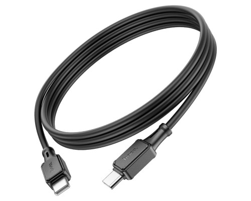 Кабель Hoco X101 Assistant 60W silicone charging data cable Type-C to Type-C Black