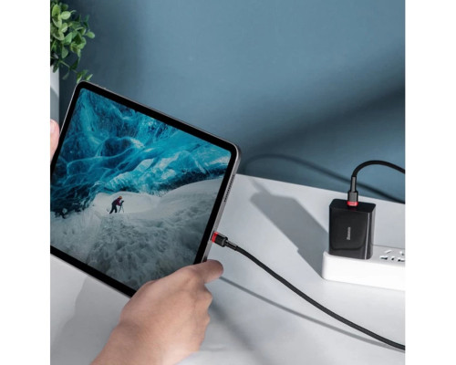 Кабель Baseus Cafule PD2.0 100W flash charging Type-C For Type-C cable (20V 5A)2m Red+Black