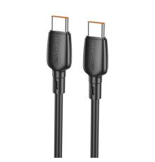 Кабель BOROFONE BX93 Super power 100W fast charging data cable Type-C to Type-C Black