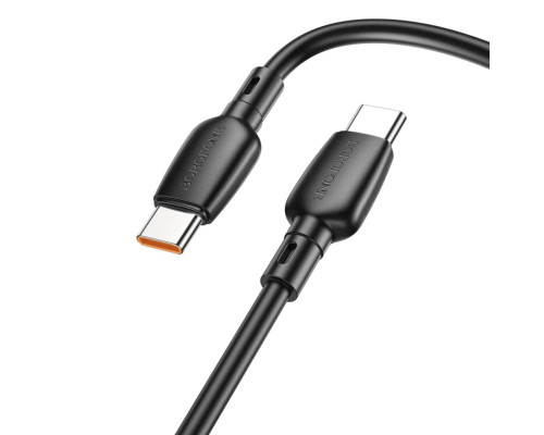 Кабель BOROFONE BX93 Super power 100W fast charging data cable Type-C to Type-C Black