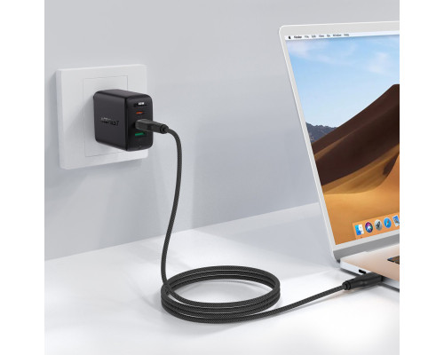 Кабель ACEFAST C8-03 USB-C to USB-C charging data cable Black