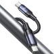 Кабель Usams US-SJ524 U71 Type-C To Type-C 100W PD Fast Charging & Data Cable 1.2m black