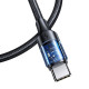 Кабель Usams US-SJ524 U71 Type-C To Type-C 100W PD Fast Charging & Data Cable 1.2m black