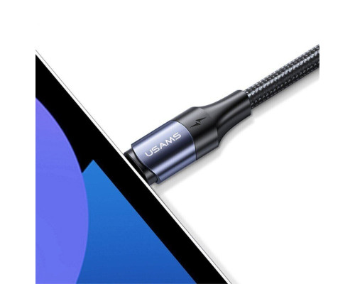 Кабель Usams US-SJ524 U71 Type-C To Type-C 100W PD Fast Charging & Data Cable 1.2m black