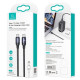 Кабель Usams US-SJ524 U71 Type-C To Type-C 100W PD Fast Charging & Data Cable 1.2m black