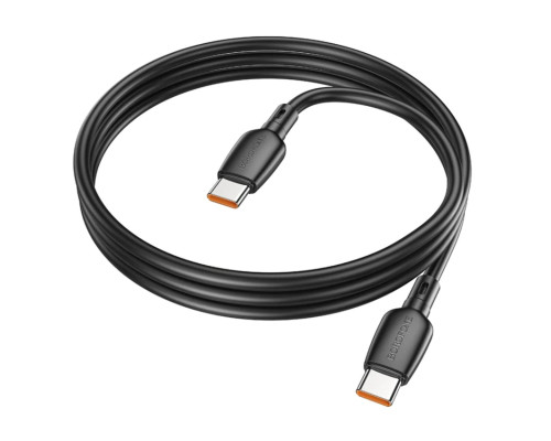 Кабель BOROFONE BX93 Super power 60W fast charging data cable Type-C to Type-C Black