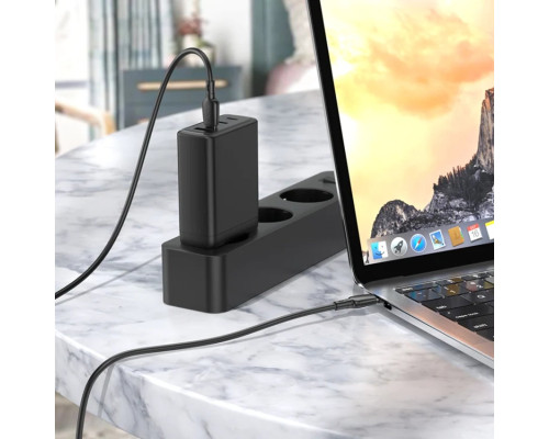 Кабель BOROFONE BX93 Super power 60W fast charging data cable Type-C to Type-C Black