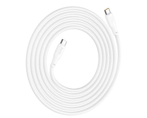 Кабель HOCO X93 Type-C to Type-C 240W, 2m, TPE, TPE connectors, White