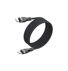 Кабель ACEFAST C11-03 Type-C to Type-C 3A, 60W, 1.2m, nylon + PVC, zinc connectors, Black