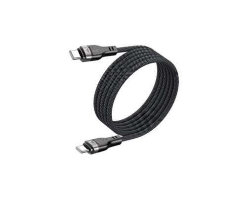 Кабель ACEFAST C11-03 Type-C to Type-C 3A, 60W, 1.2m, nylon + PVC, zinc connectors, Black