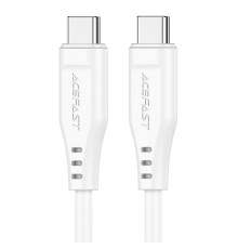 Кабель ACEFAST C3-03 Type-C to Type-C 3A, 60W, 1.2m, TPE, TPE connectors, White