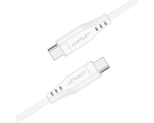 Кабель ACEFAST C3-03 Type-C to Type-C 3A, 60W, 1.2m, TPE, TPE connectors, White