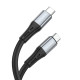 Кабель BOROFONE BX88 Solid 60W silicone charging data cable for Type-C to Type-C Black