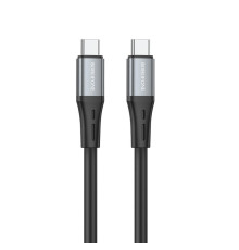 Кабель BOROFONE BX88 Solid 60W silicone charging data cable for Type-C to Type-C Black