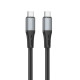 Кабель BOROFONE BX88 Solid 60W silicone charging data cable for Type-C to Type-C Black