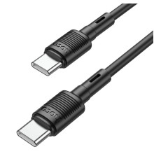 Кабель HOCO X83 Type-C to Type-C Victory 60W charging data cable Black