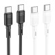 Кабель HOCO X83 Type-C to Type-C Victory 60W charging data cable Black