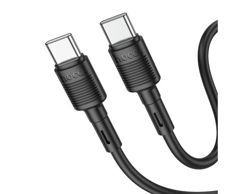 Кабель HOCO X83 Type-C to Type-C Victory 60W charging data cable Black