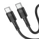 Кабель HOCO X83 Type-C to Type-C Victory 60W charging data cable Black