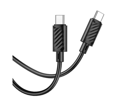 Кабель HOCO X88 Gratified 60W charging data cable for Type-C to Type-C Black