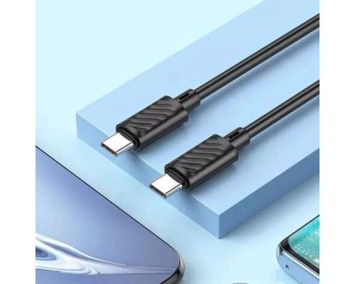 Кабель HOCO X88 Gratified 60W charging data cable for Type-C to Type-C Black